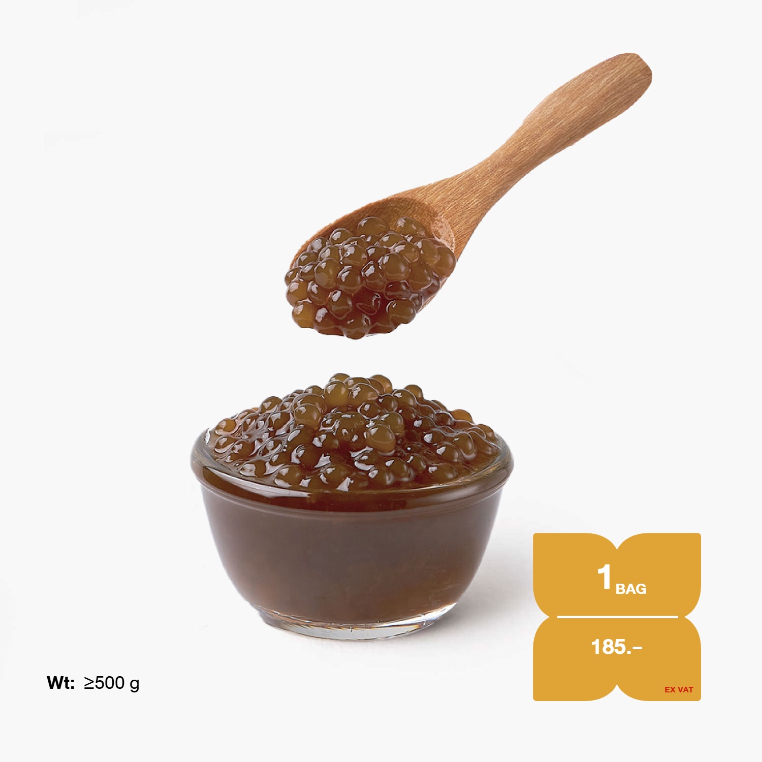 ท็อปปิ้ง SYNOVA : สาคูในน้ำเชื่อม (ถุง)